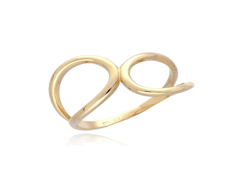 Žluté zlato prsten tvarovaný